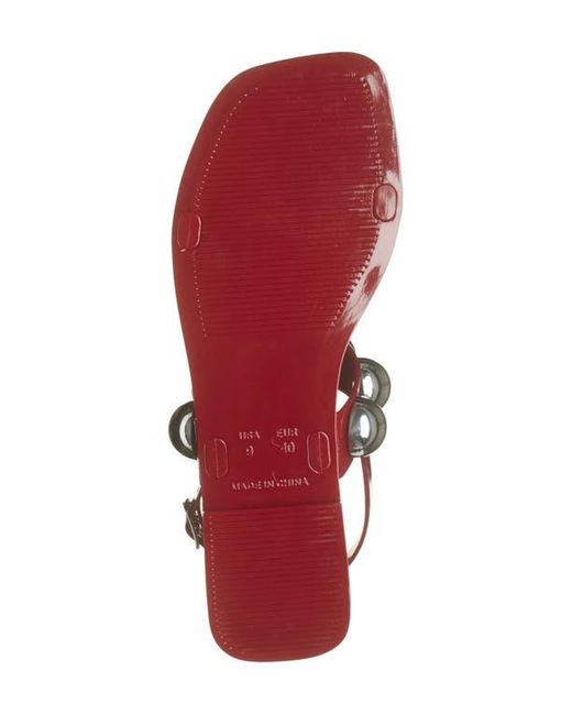 Jeffrey Campbell Red Gum-Drop Jelly Sandal