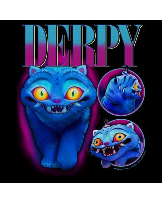 K-Pop Demon Hunters Supernatural Derpy Graphic T-Shirt in Black for Men ...