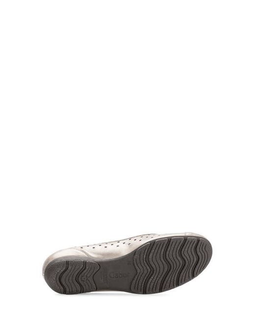 Gabor White 44.169 Ballet Flat