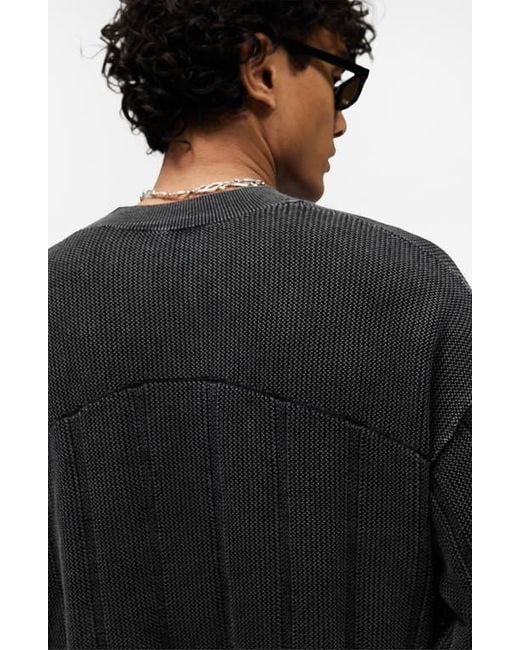 Represent Black Varsity Sweater for men
