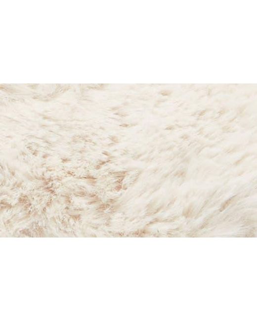 Nike White Calm Faux Fur Mule