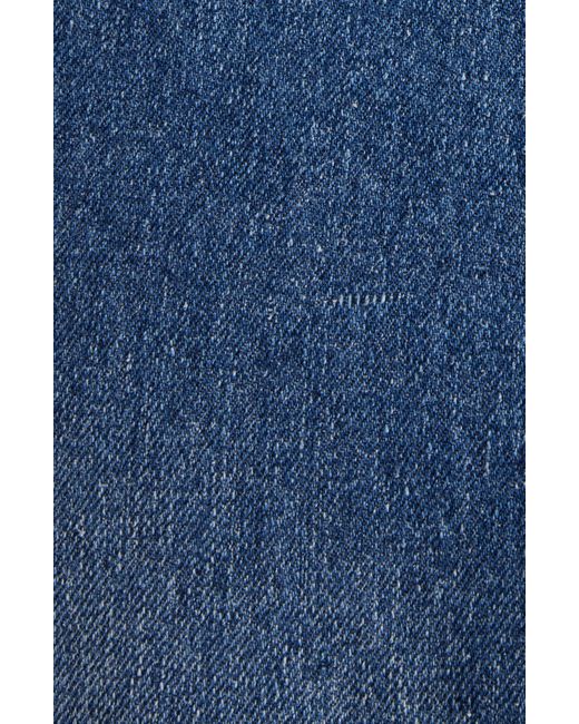 Chloé Blue Embroidered Long Sleeve Denim Shirtdress