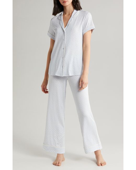 Nordstrom White Moonlight Eco Crop Pajamas