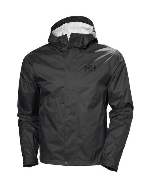 Helly Hansen Black Loke 2.0 Waterproof Packable Jacket for men