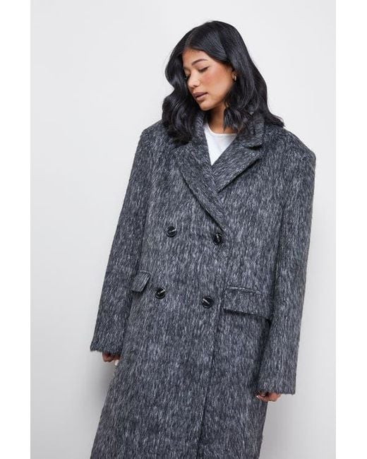 Warehouse Blue Structured Shoulder Coat