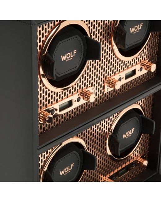 Wolf Multicolor Axis 4 Piece Watch Winder for men