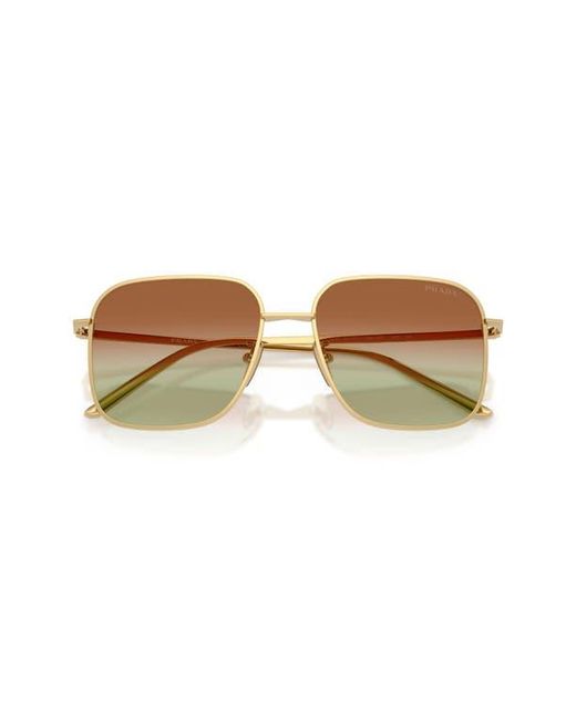 Prada Natural 54Mm Square Sunglasses
