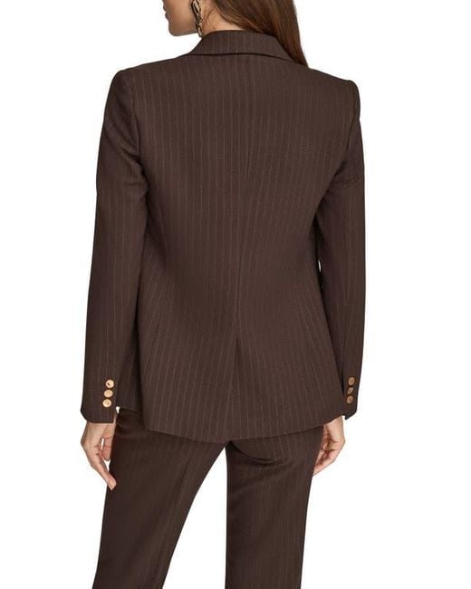 Donna Karan Brown One-Button Blazer