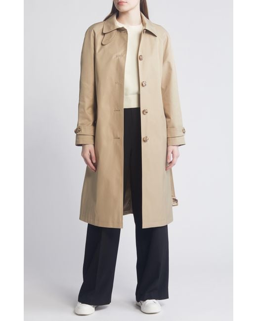 Lauren by Ralph Lauren Natural Water Resistant Belted Single Breasted Trench Coat