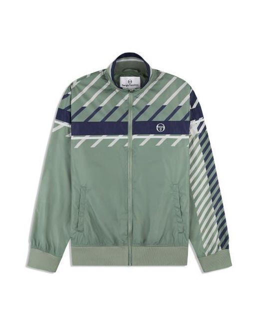 Sergio Tacchini Green Quadretto Track Jacket for men