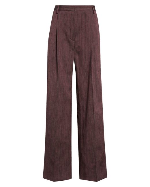 Dries Van Noten Purple Portia Tailored Extralong Cotton Blend Trousers