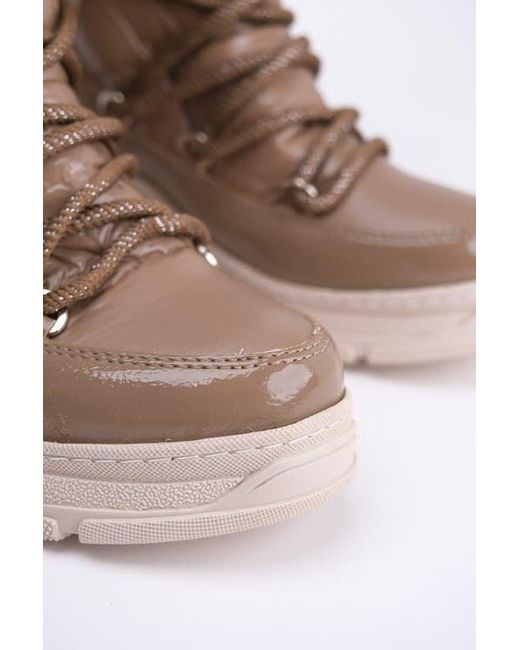 Prologue Shoes Brown Rosie Fur Lined Boot