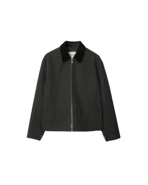 Burberry Black Cotton Jacket for men