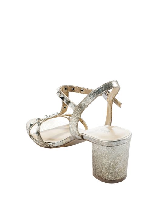 Vaneli Metallic Midge Studded Strappy Sandal