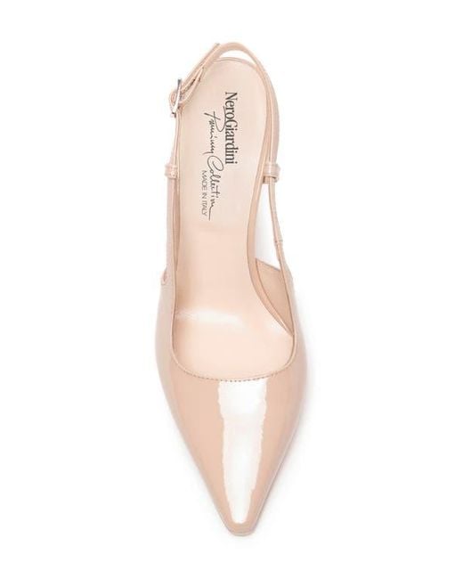 Nero Giardini Pink Pointed Toe Slingback Pump