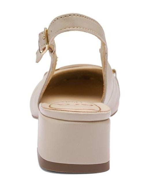 Ara Natural Gliselle Slingback Pump