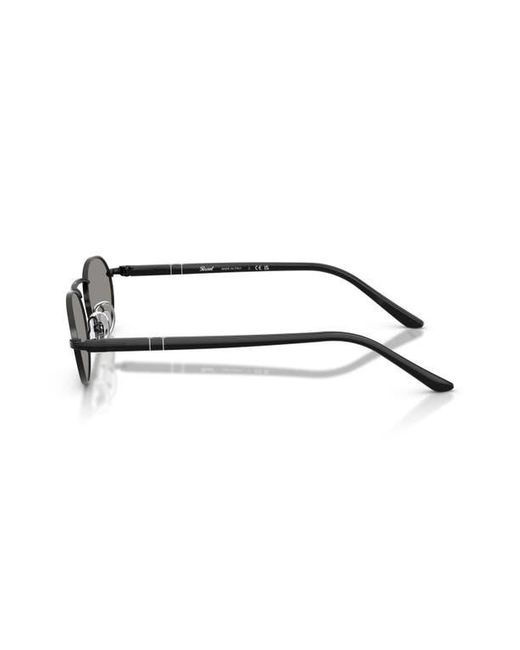 Persol Gray 55Mm Rectangular Sunglasses