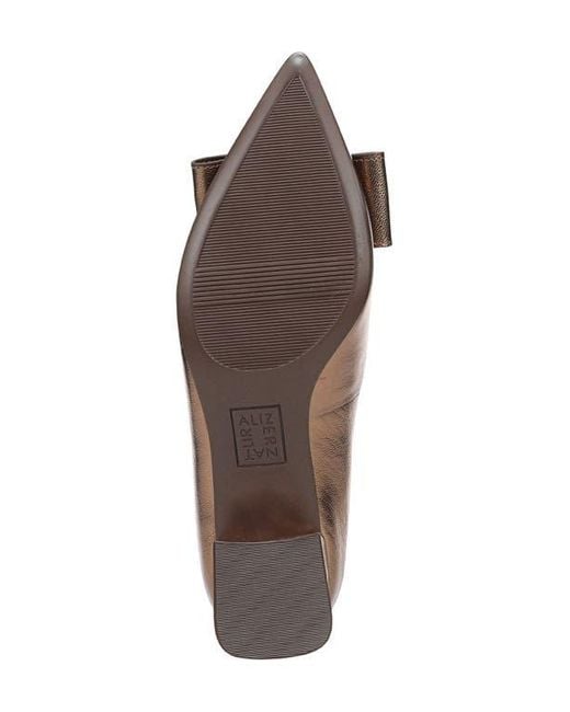 Naturalizer Brown Mavis Bow Pointed Toe Pump