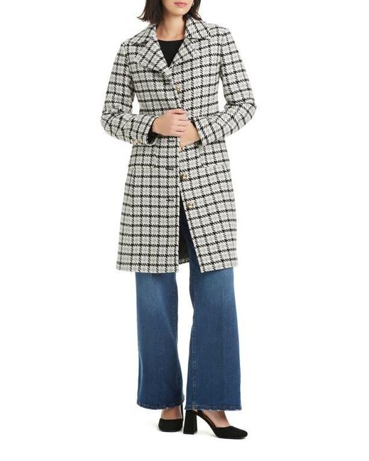 Kate Spade Blue Single Breasted Notch Lapel Coat
