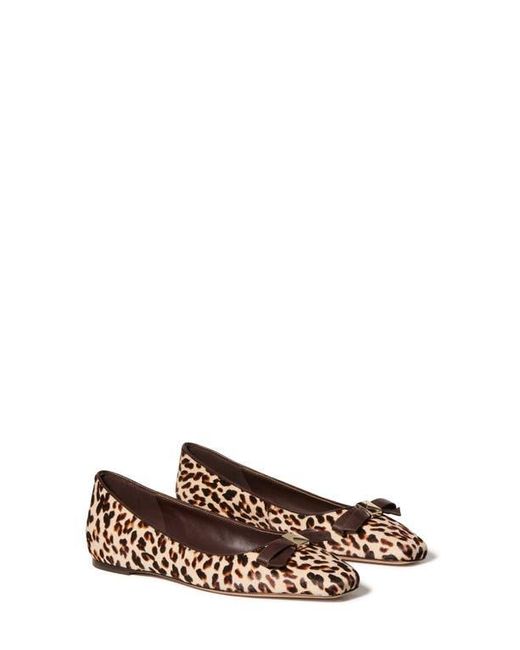 Kate Spade Brown Deco Bow Downtown Flat