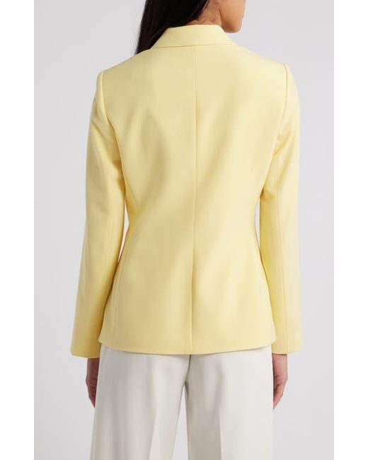 Tahari Yellow Roll-Cuff Jacket