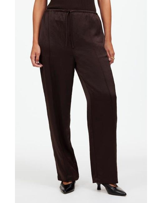 Madewell Black Pintuck Slim Pull-On Pants