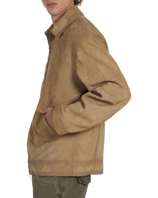 Golden Goose Deluxe Brand Brown Journey Leather Coach's Jacket for men