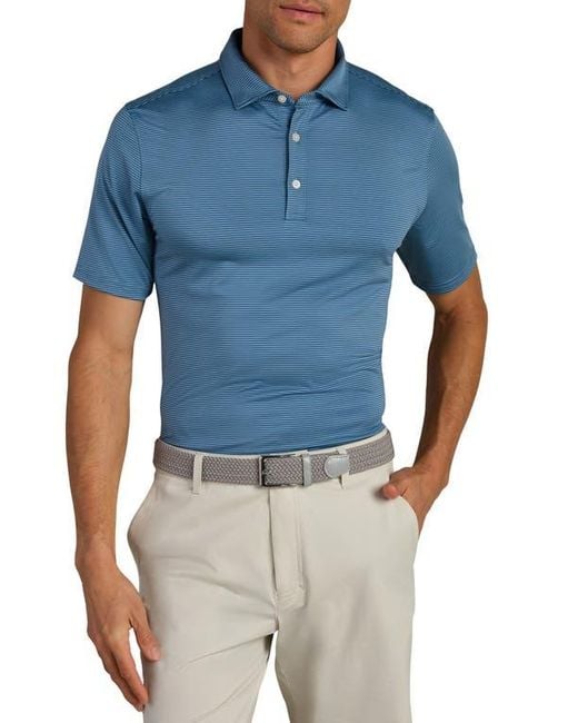 Rhone Blue Drive Time Performance Polo for men