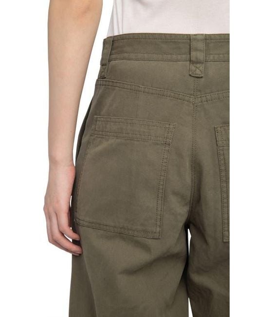 Zadig & Voltaire Green Cotton Canvas Cargo Pants