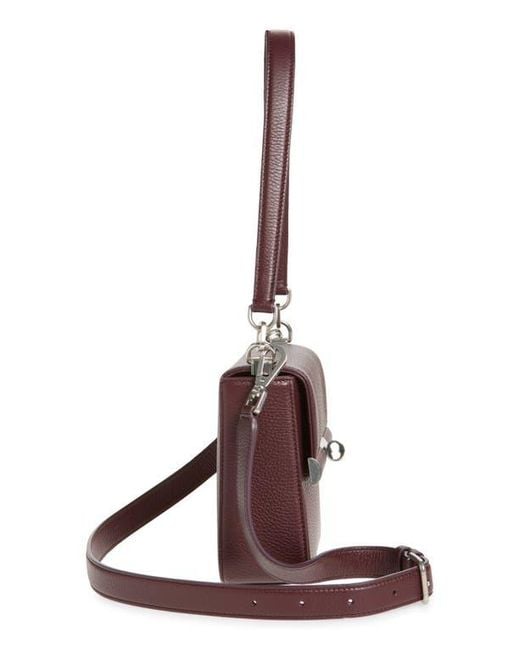 Dolce & Gabbana Purple Marlene Leather Shoulder Bag