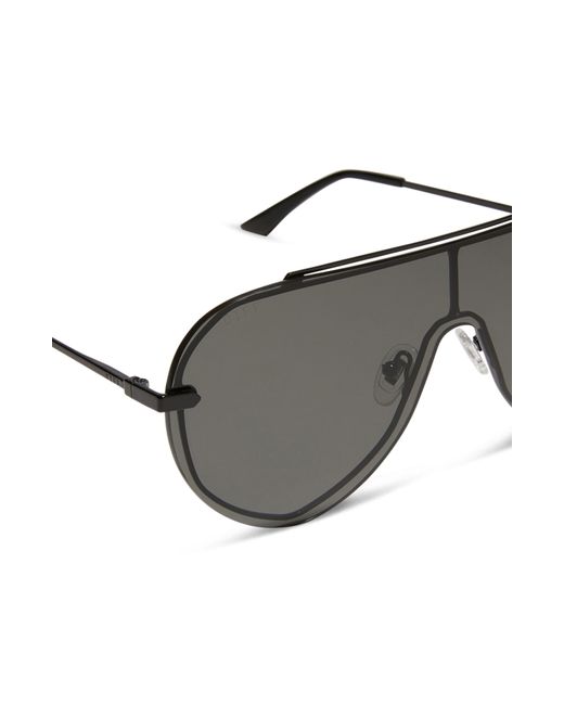 DIFF Gray Imani 139mm Gradient Shield Sunglasses