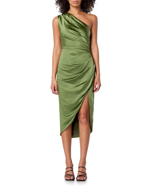 Elliatt Green Cassini One-shoulder Dress