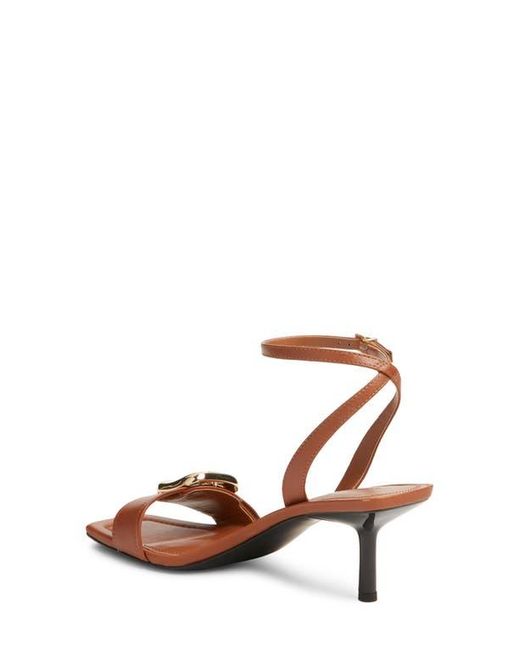 Nordstrom Brown Simone Ankle Strap Sandal