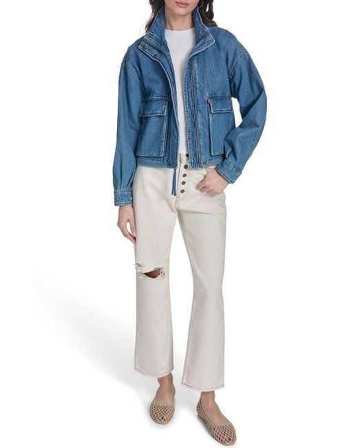 Levi's Blue Crop Surplus Jacket