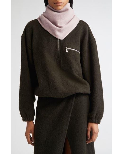 Rier Pink Losange Wool Scarf