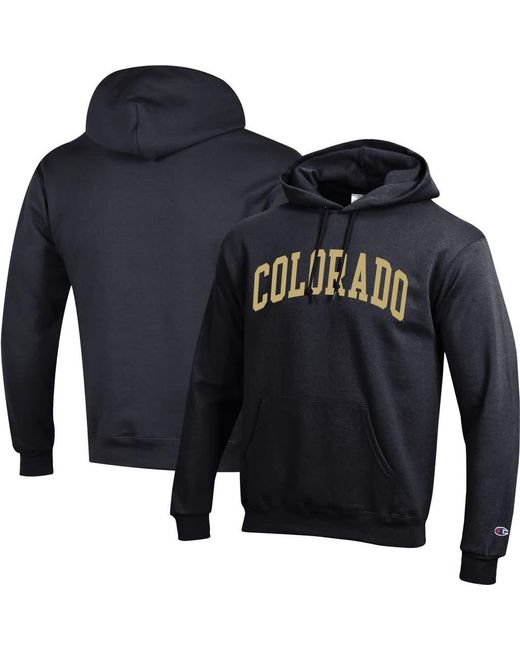 Champion Blue Colorado Buffaloes Basic Arch Fleece Pullover Hoodie for men