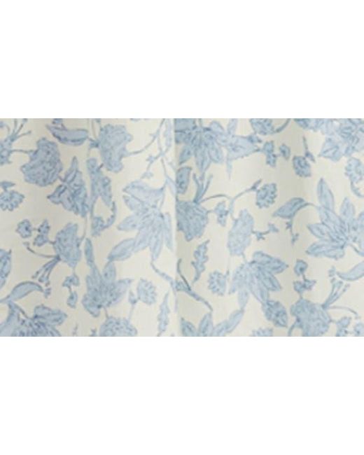 En Saison Blue Egret Floral Cotton Maxi Dress