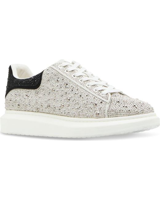 Steve Madden Gray Icebergg Rhinestone Sneaker for men