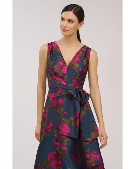 Kay Unger Red Elisa Sleeveless Cocktail Dress