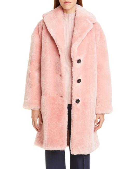 Mansur gavriel shearling sales coat