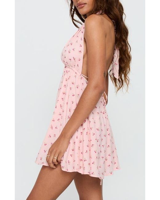 sachin and babi light blue dress Princess Polly Sonella Floral Lace Plunge Halterneck Mini Dress in Black