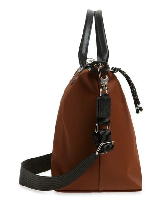 Longchamp Brown Large Le Pliage Energy Recycled Canvas Hobo Bag