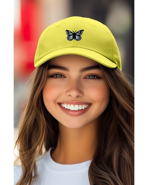 Alix Yellow Butterfly Hat