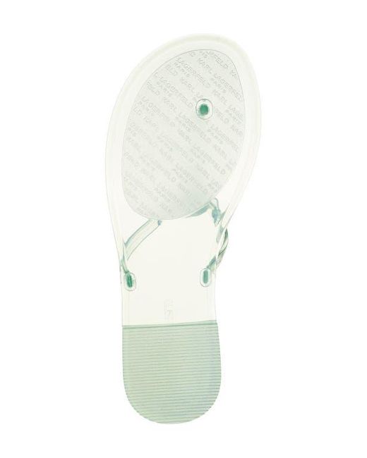 Karl Lagerfeld Green Wylda Clear Sandal
