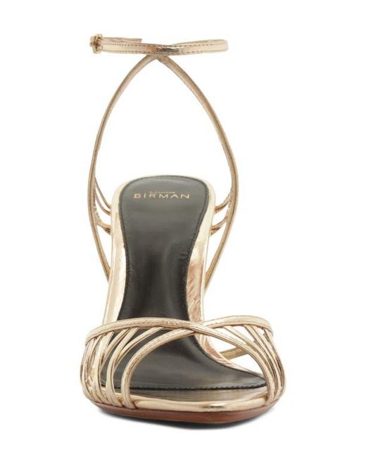 Alexandre Birman Metallic Solene Cage Sandal