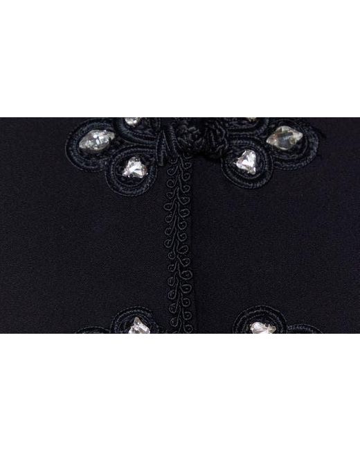 Nasty Gal Black Embellished Crop Jacket