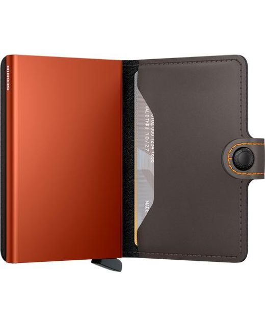 Secrid Brown Miniwallet Matte for men