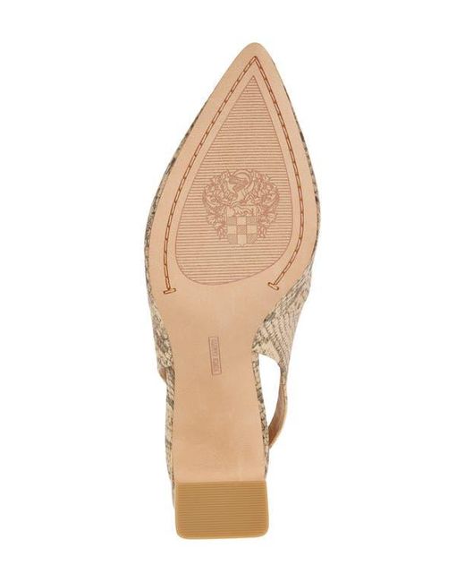 Vince Camuto Metallic Hamden Pointed Toe Slingback Pump