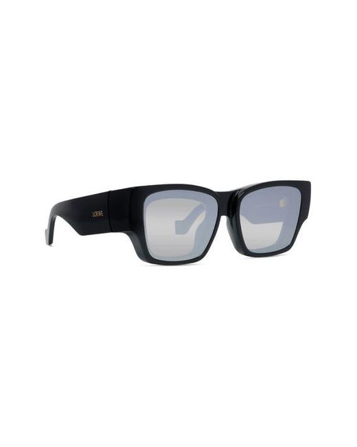 Loewe Black Signature 56Mm Rectangular Sunglasses