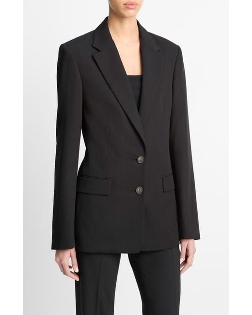 Vince Black Oversize Blazer